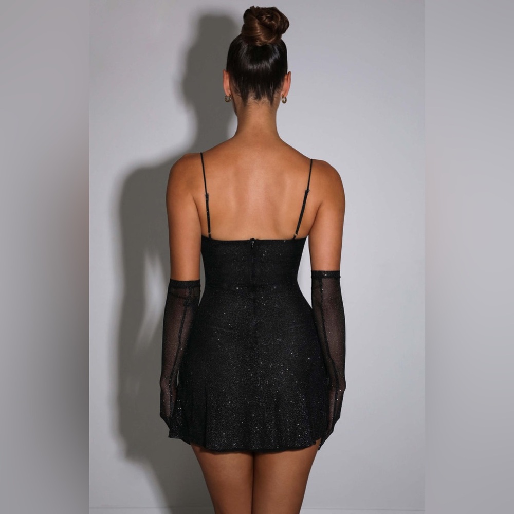 SOLD!!Babyboo Pixie Mini Dress - Black Sparkle - Picture 5 of 12